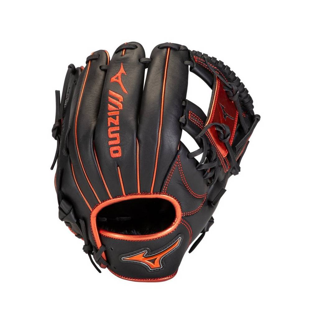 Mizuno Men's MVP Prime SE Infield Baseball Glove 11.5" Black/Red (312815-XUL)